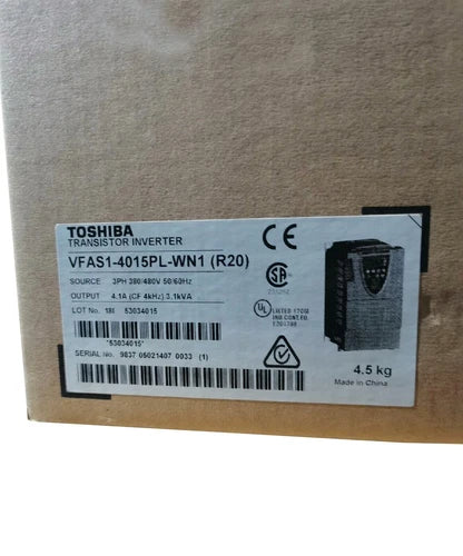VFAS1-4015PL-WN1 New Sealed TOSHIBA TRANSISTOR INVERTER VFAS1-4015PL-WN1