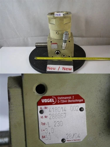 Vogel ML 230 Bevel Gear Transmission Transmission I =3 Angle Gear