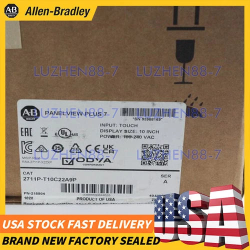 New Sealed Allen Bradley 2711P-T10C22A9P PanelView Plus 7 10