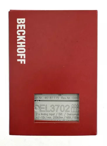 Beckhoff EL3702 EtherCAT - 2 canais-entrada anal¨®gica - EL3702 - NOVO