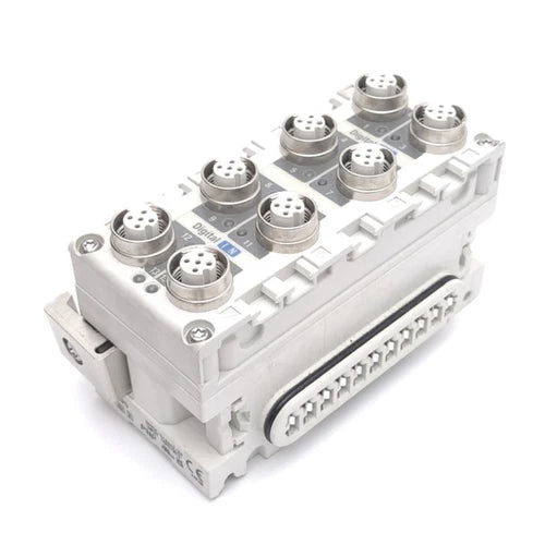 SMC EX600-DXPD Digital Input Module, 16 Input, PNP, 8x M12 5-Pin, 24VDC