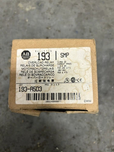 Allen Bradley 193-A5D3 Ser A Overload Relay