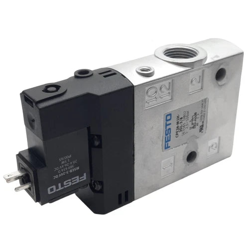Festo CPE24-M1H-3GL-3/8 Solenoid Valve, 3/2-Way NC, 2.5-10bar, G3/8, 24VDC Coil