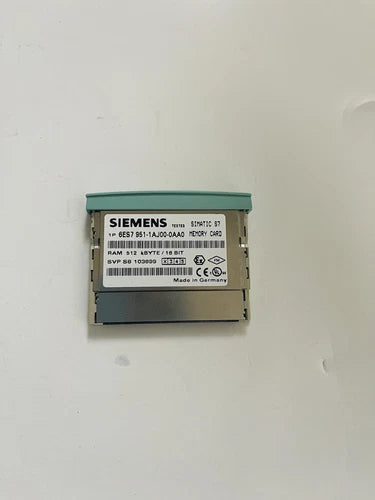 SIEMENS 6ES7951-1AJ00-0AA0 SIMATIC S7 SIMATIC S7 512KB/16BIT MEMORY CARD #K-1168
Opens in a new window or tab