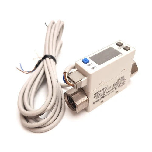 SMC PFM711-N02-F Digital Flow Switch, 2-100L/min, 0.75MPa, 24VDC, 1/4