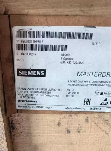 6SE7028-2HF60-Z 1PC NEW Sealed Siemens SIMOVERT VC CONVERTER 6SE7028-2HF60-Z