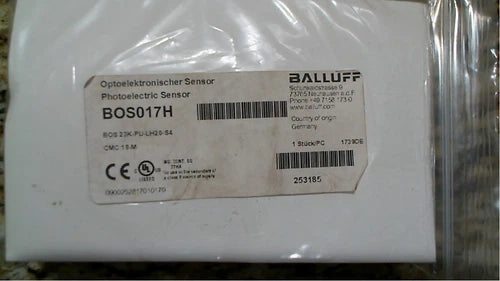 BALLUFF BOS017H  BOS 23K-PU-LH20-S4, PHOTOELECTRIC SENSOR-FREE SHIPPING