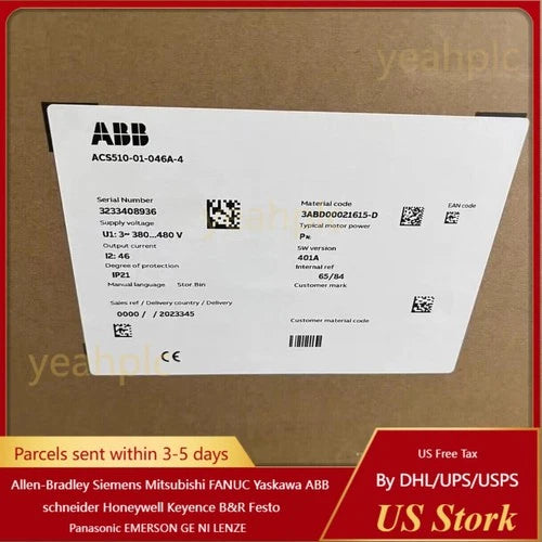 ABB ACS510-01-046A-4 Frequency Converter New in Box 1pcs US Free TAX No Keypad