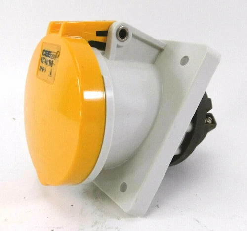 CEEform Anbausteckdose 63*-4h | 110~ | 5 polig | gelb