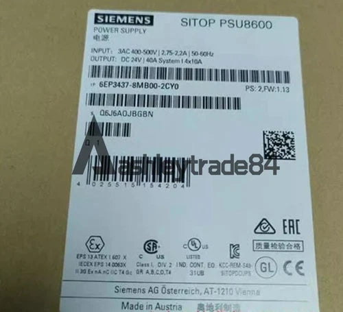 1PCS New Siemens 6EP3437-8MB00-2CY0 Power Supply module