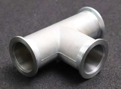 ISO-KF T-St¨¹ck Aluminium DN40 Gesamtl?nge L = 130mm mit Flanschau?en? 55mm