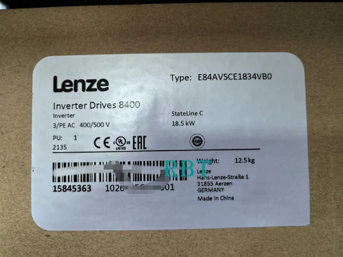 LENZE E84AVSCE1834VB0 8400 Servo Drive Brand New fedex or DHL