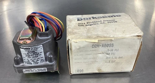 BARKSDALE  D2H-A80SS  Pressure or Vacuum Actuated Switch     6B-2