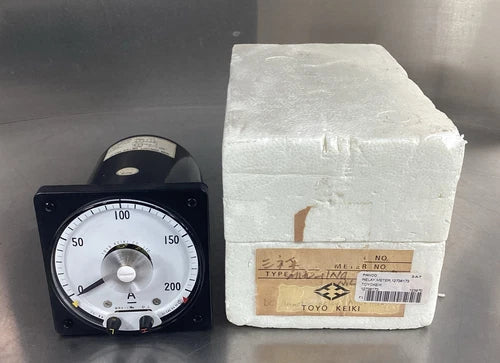 TOYO KEIKI  MHV-11NA  CONTACT METER RELAY 0-200A        4E-28