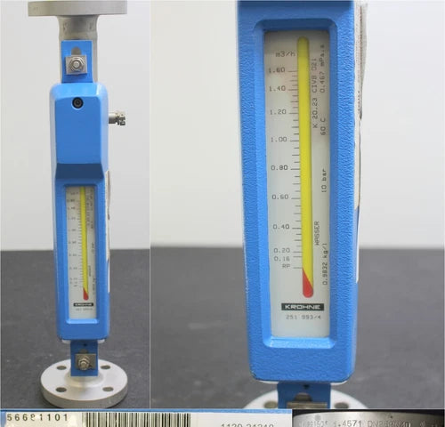 Krohne float flow meter H54/RR/M3/K1 - 0-1.6m? water - DN25 PN40