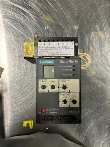 Siemens Static Trip III  RMS-TIG-TZ Unit - 18-483-905-507