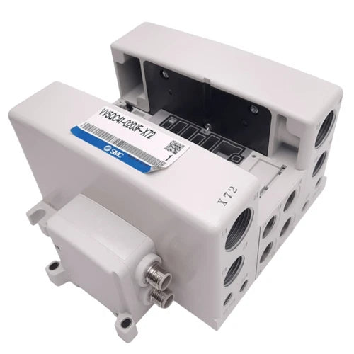 SMC VV5QC41-0203F-X72 Pneumatic Manifold, 4/5 Port Solenoid Valve, *Broken Mount