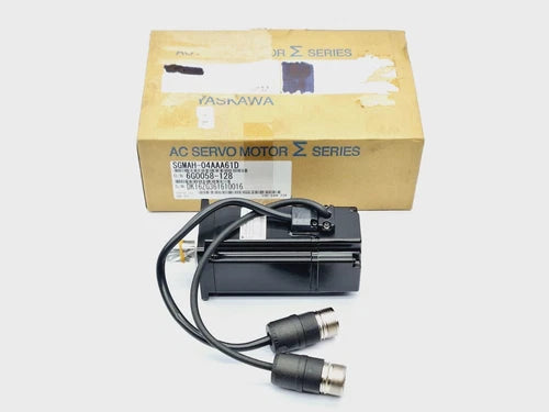 YASKAWA SGMAH-04AAA61D AC SERVO MOTOR 400W 200V 2.8A 14mm-SHAFT 3000RPM