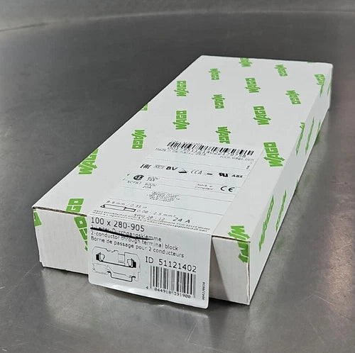 WAGO 280-905 Conductor Through Terminal Block. Box with 100.           Loc 3E-32