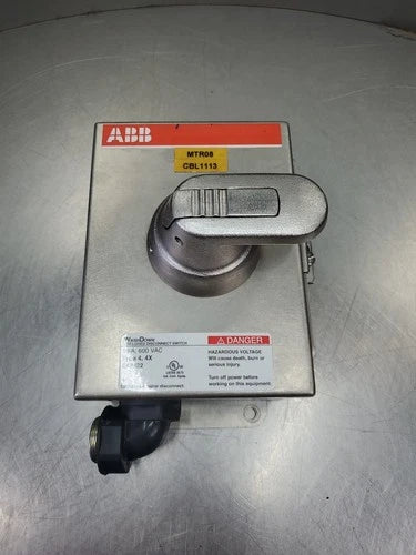 ABB EOT 16U3S4-P Disconnect Stainless Steel Switch,  3P, 3-10A, 200-600VAC 4E-46