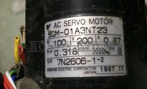 1PCS Yaskawa servo motor SGM-01A3NT23 used
