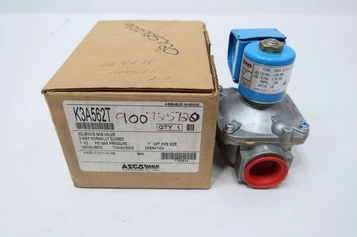Asco K3A562T Gas Pneumatic Solenoid Valve 1in 1.5psi Npt 110-120v-ac