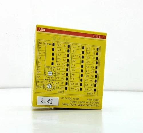 ABB DX581-S A6  1SAP284100R0001 SAFETY DIGITAL INPUT/OUTPUT MODULE