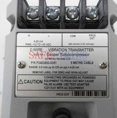 1PC BENTLY NEVADA P3403893-0351 2 Wire Vibration Transmitter NEW