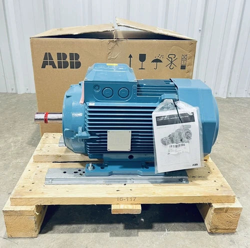 ABB EMM16756-APN ELECTRIC MOTOR 10HP / 7.5KW 160-FR 42mm-SHAFT 1182RPM 3PH