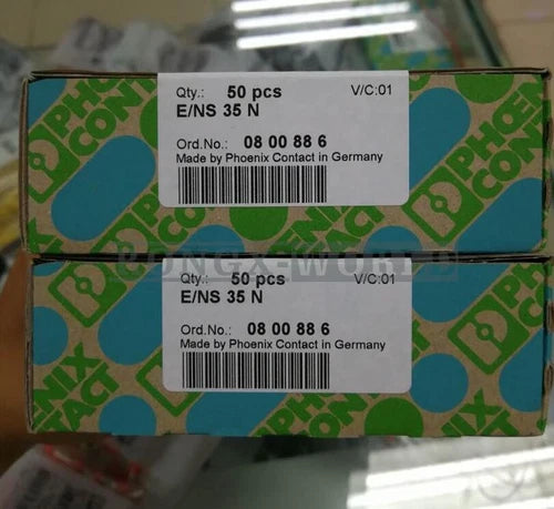 50PCS Phoenix Contact Terminal Retainer 0800886 E/NS35N New