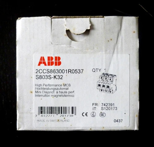 ABB Hochleistungsautomat 2CCS863001R0537