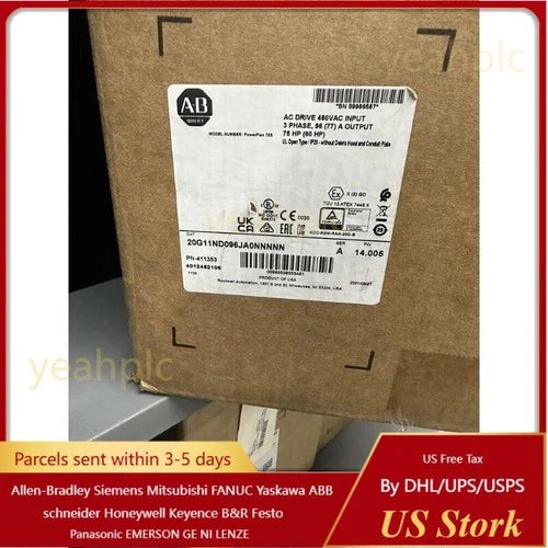 Allen Bradley 20G11ND096JA0NNNNN Powerflex 755 VFD 75HP US Free Tax
