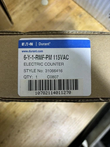Durant Eaton 6-Y-1-RMF-PM 115 VAC Electric Counter