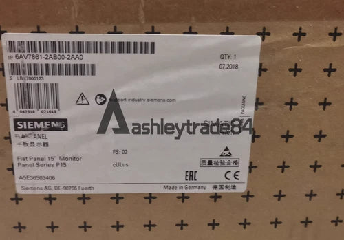 ONE NEW Siemens Panel Monitor 6AV7861-2AB00-2AA0 6AV7 861-2AB00-2AA0