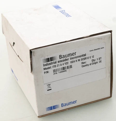 Baumer Industrial Encoder Incremental ITD 21 A 4 Y22 1024 H NI D2SR12 E 12