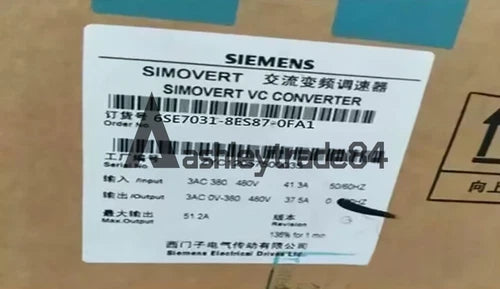 ONE NEW SIEMENS MAIN DRIVE 6SE7031-8ES87-0FA1 6SE7 031-8ES87-0FA1