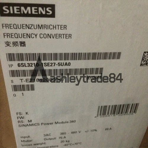 SIEMENS 6SL3210-1SE27-5UA0 S120 Inverter 37KW New