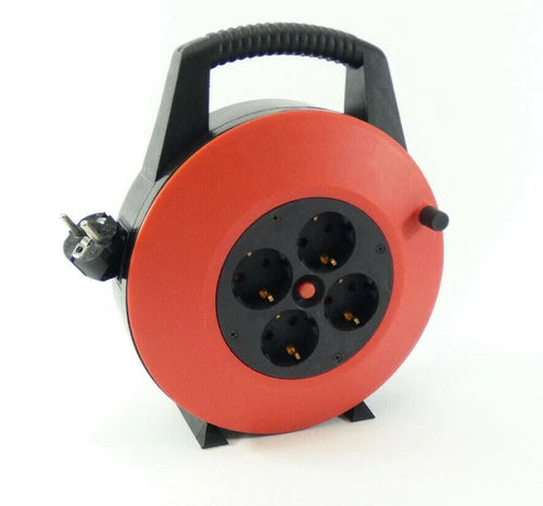 Max Pferdekaemper Kabelbox m. Thermoschutz 3x1,5 PVC 10m 4 x Schuko-Steckdose