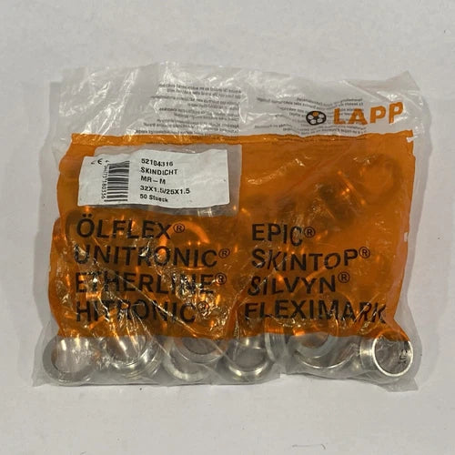 Lapp 52104316 Reducer Brass 32x1.5 / 25x1.5 M32/25 PKG OF 50