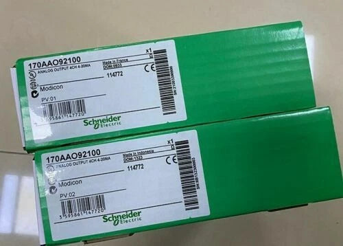 New In Box Schneider Modicon 170AAO92100 4-20mA 4CH Analog Output Module