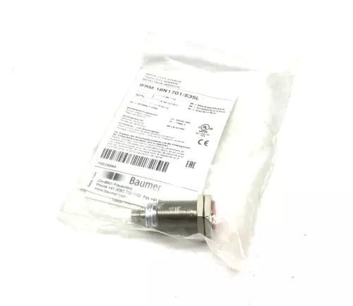 Interruptor de proximidade indutivo Baumer IFRM 18N1701/S35L montagem quase embutida 10229664