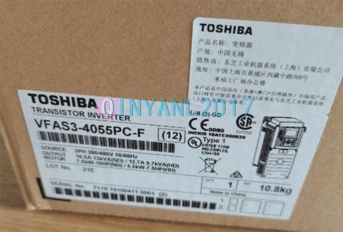 1PC TOSHIBA INVERTER VFAS3-4055PC-F NEW