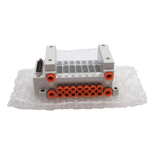 SMC VV5Q11-07N7FU0-N-X50US Pneumatic Manifold, 7 Station, ?1/4in One-Touch Ports