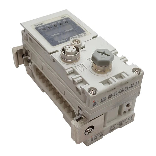 SMC EX600-SEN1 EtherNet/IP Fieldbus Serial Interface Unit, PNP Out, 24VDC