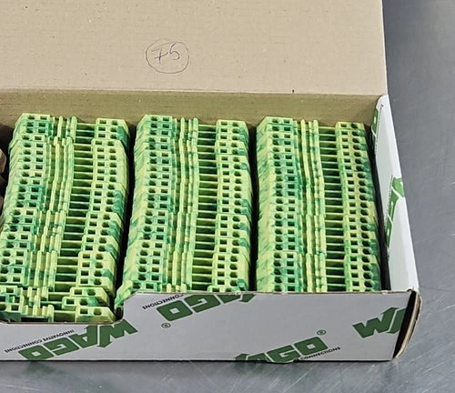 Wago 279-907 Conductor Ground Terminal Block - Box with 75.?????      ? Loc3E-13
