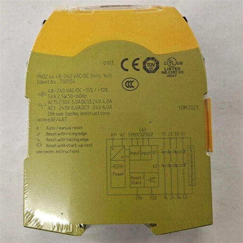 750134 New Sealed Safety Relay For Pilz PNOZ s4 48-240V AC DC 750134