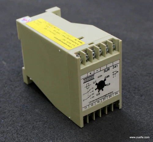 BENDER Unterspannungsrelais SUR 341 220VDC Schaltleistung max. 1100A 250V 5A