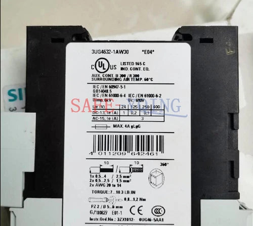 One Siemens Monitoring Relay 3UG4632-1AW30 3UG4 632-1AW30 New