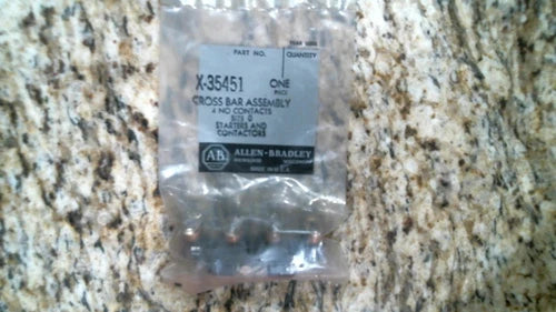 ALLEN BRADLEY X-35451 CROSS BAR ASSEMBLY SIZE 0, 4 NO CONTACTS -FREE SHIPPING