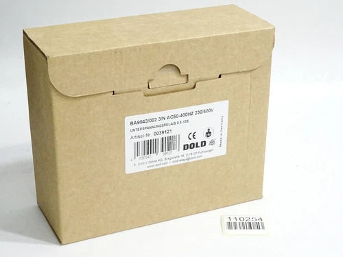 E.Dold & S?hne 0039121 BA9043/002 3/N AC50-400HZ Unterspannungsrelais / Neu OVP